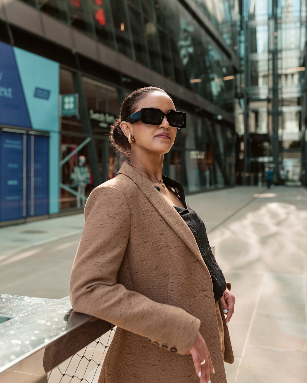 A confident woman looking ahead